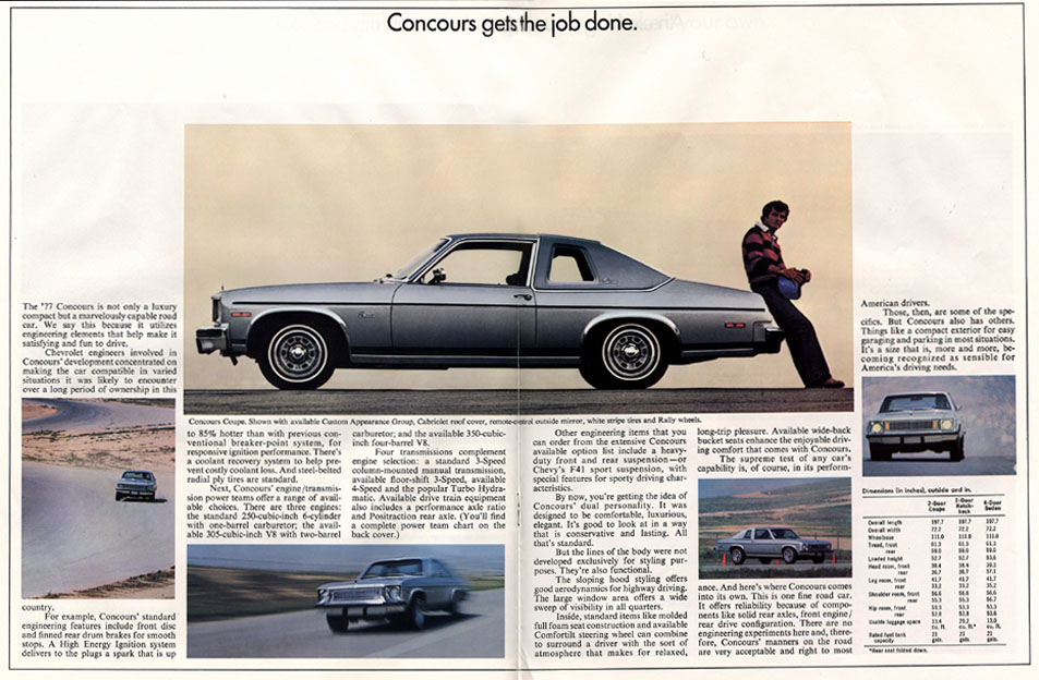 1977 Chevrolet Nova Concours Brochure Page 5